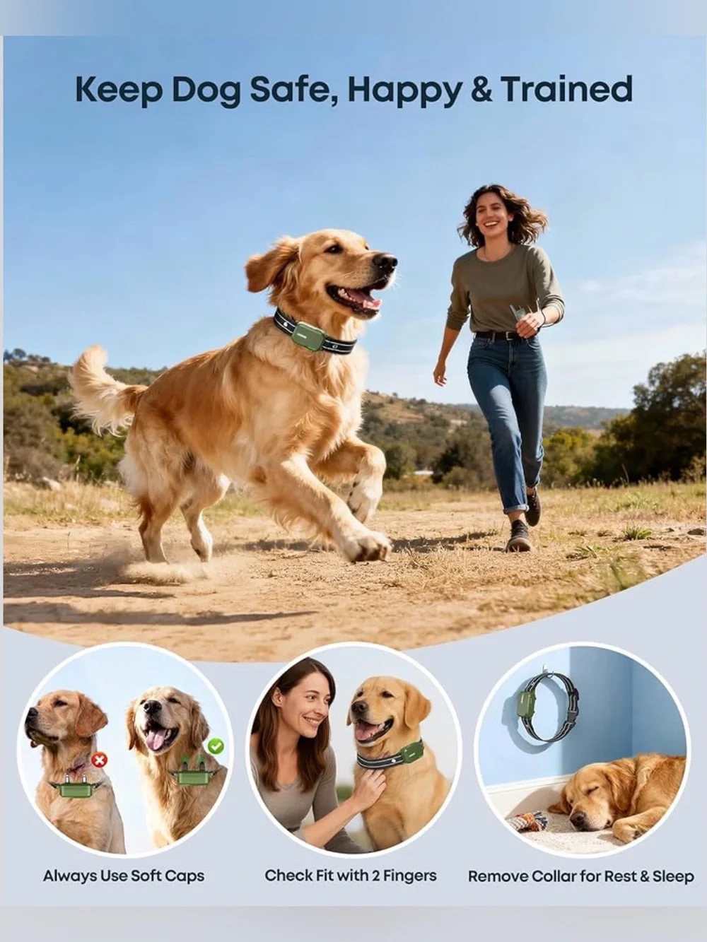 Dog Shock Collar - 4500FT Dog Training Collar with Remote